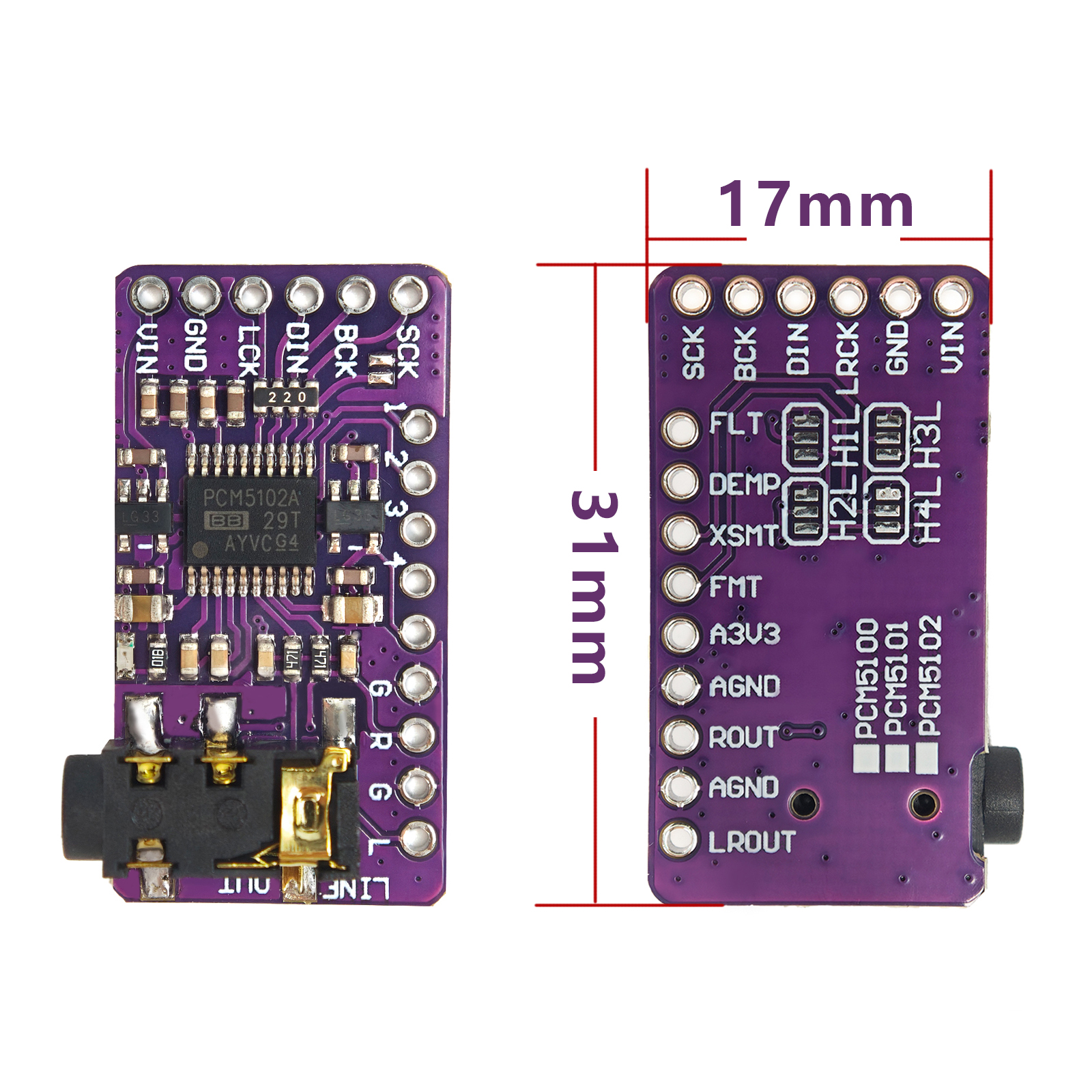PCM5102A I2S DAC Decoder Modul - Surround Sound Decoder avis et prix