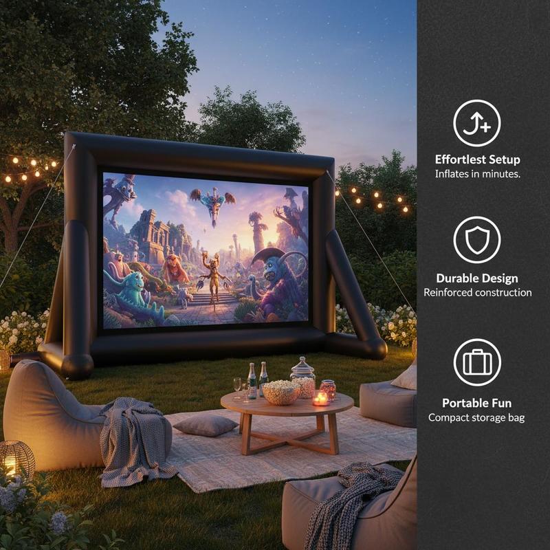 18FT Blow-up Projection Screen - Home Cinema Movies avis et prix