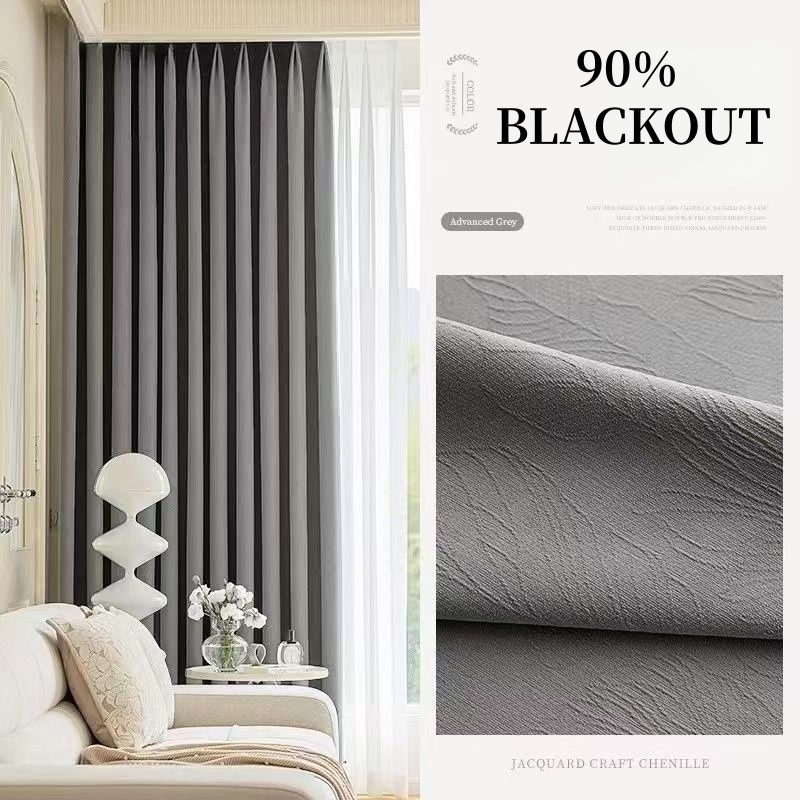Custom Made Solid Color Blacko - Blackout Curtain Thick avis et prix