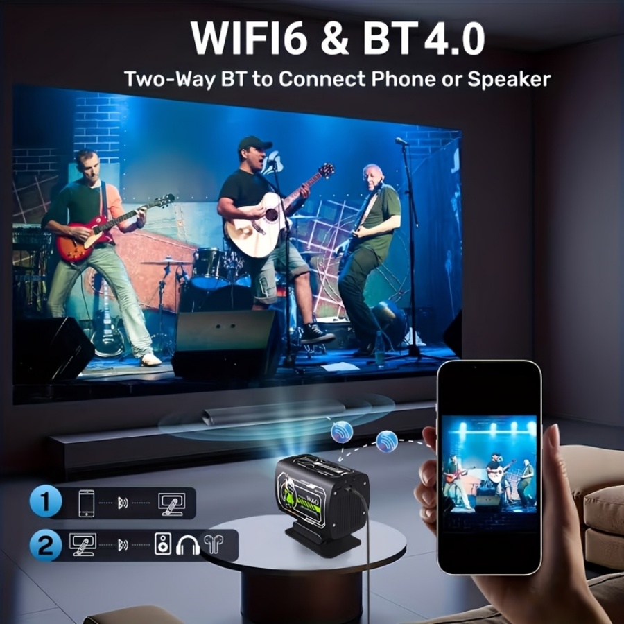 2026 New 1080P Projector Porta - Home Cinema Movies avis et prix