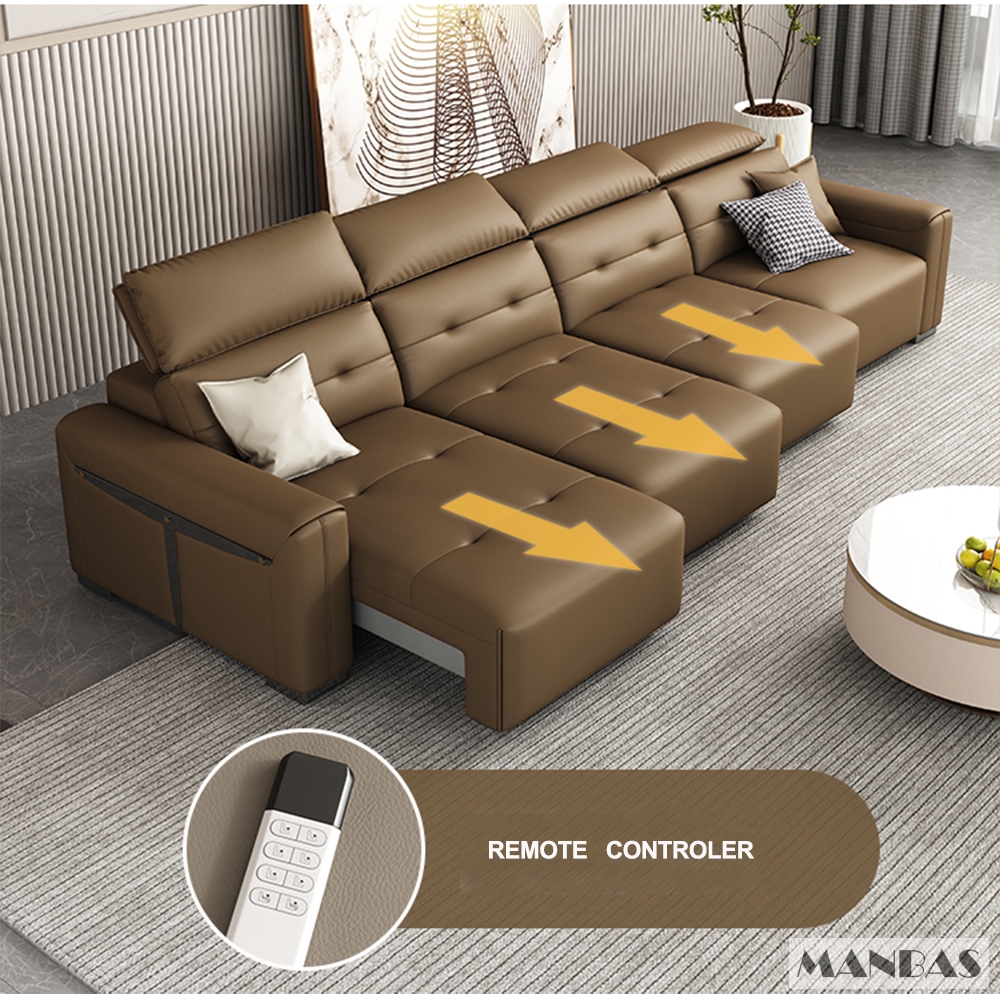 Genuine Leather Electric Conve - Home Cinema Recliners avis et prix