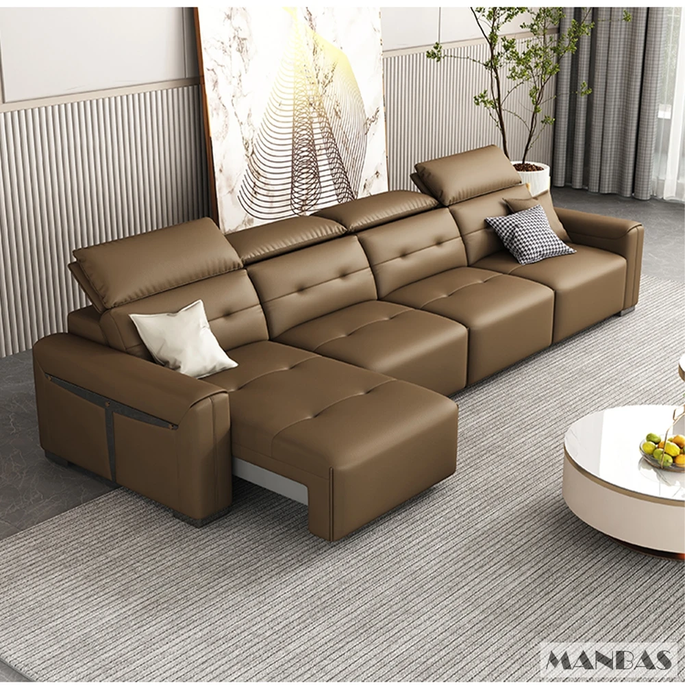Genuine Leather Electric Conve - Home Cinema Recliners avis et prix