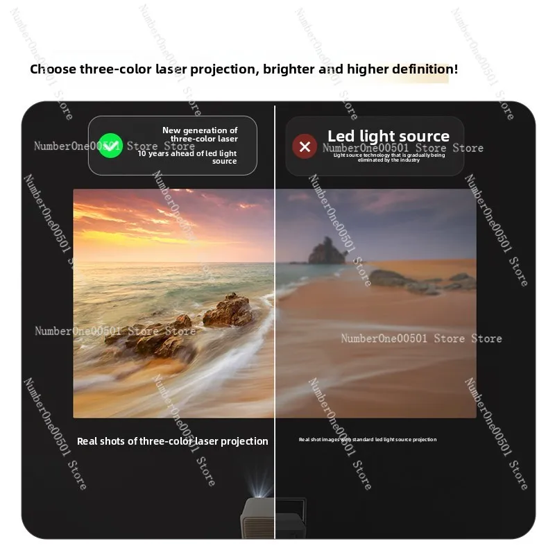 N1 Air Projector Triple Laser  - Home Cinema Laser Projector avis et prix