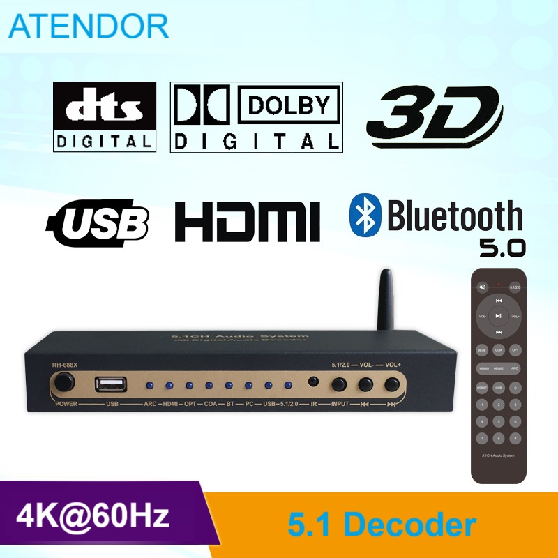 DTS Dolby Digital Audio 5.1 De - Surround Sound Decoder avis et prix