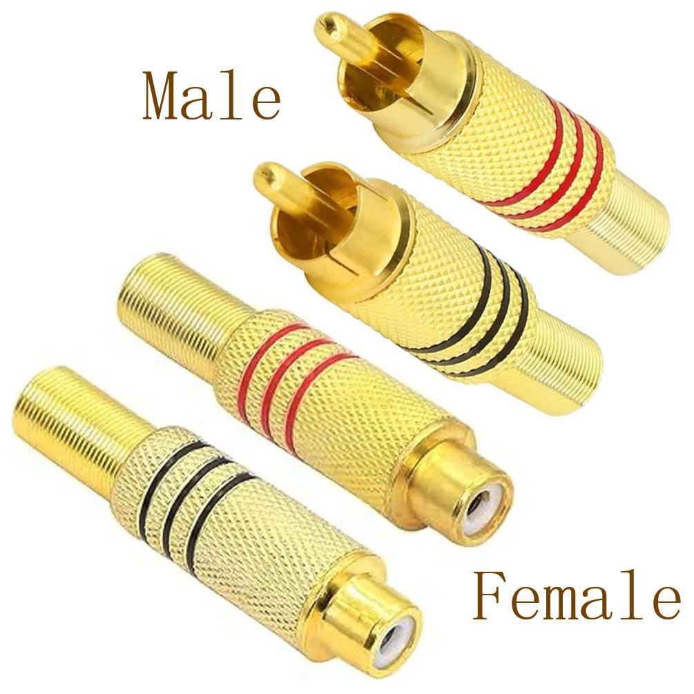 4PCS RCA Plug Gold Plated Sold - Genius Home Cinema avis et prix