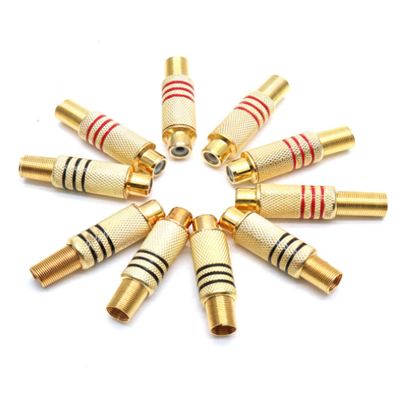 4PCS RCA Plug Gold Plated Sold - Genius Home Cinema avis et prix