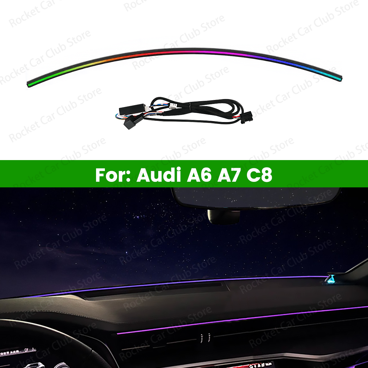 LED Ambient Strip Light 32 Col - Universal Remote Control avis et prix