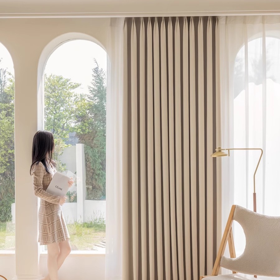 Cream Velvet Chenille Blackout - Blackout Curtain Thick avis et prix