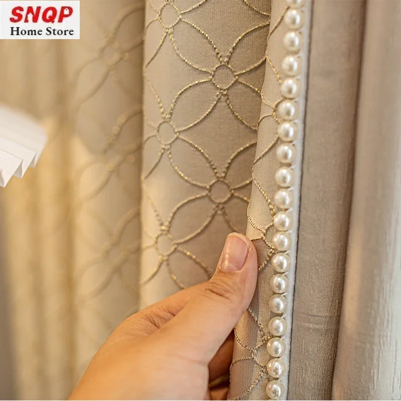 Luxury French Cream Soft Curta - Blackout Curtain Thick avis et prix